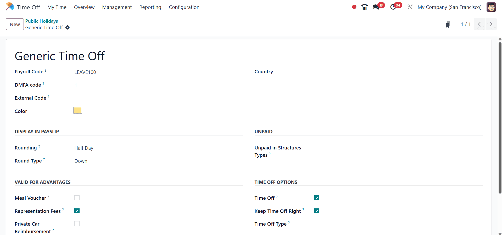 How to Configure Public Holidays and Mandatory days in Odoo 18 TimeOff-cybrosys