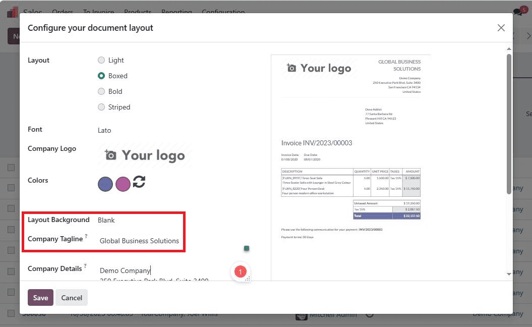 How to Configure Quotation Layout in Odoo 17-cybrosys