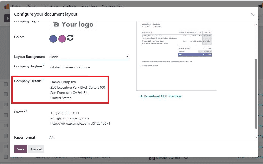 How to Configure Quotation Layout in Odoo 17-cybrosys