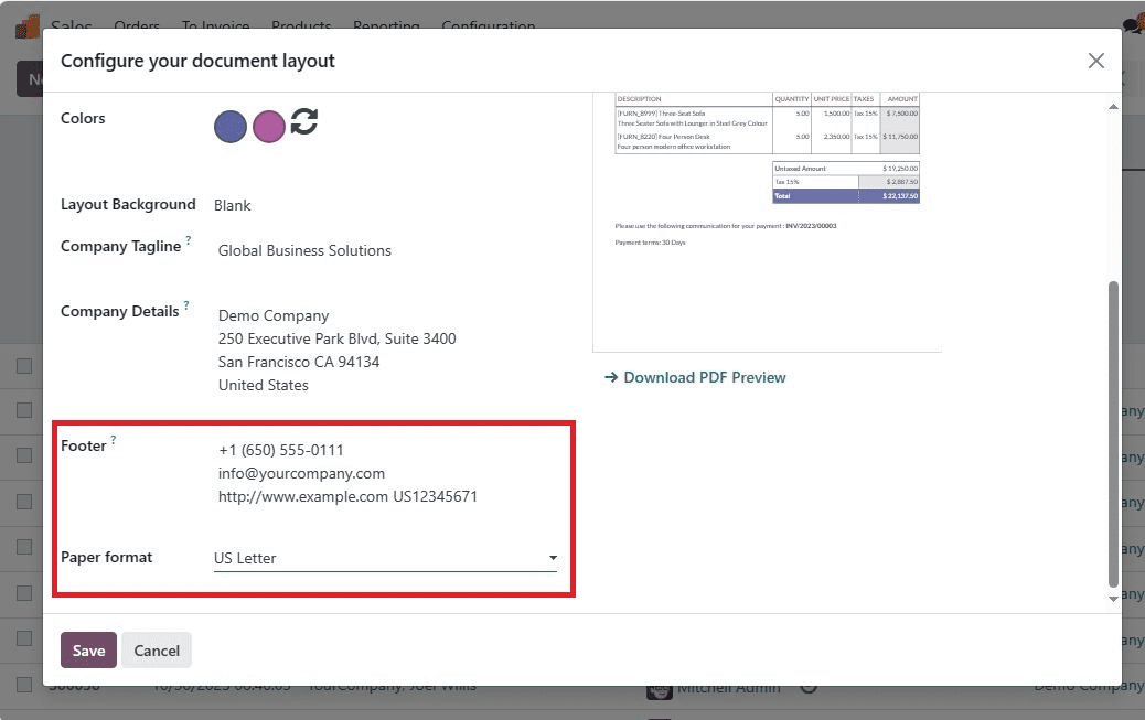 How to Configure Quotation Layout in Odoo 17-cybrosys
