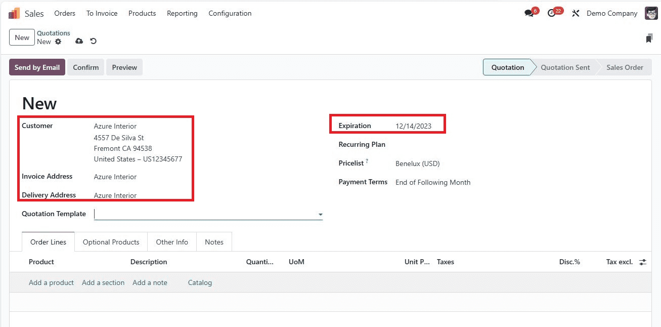 How to Configure Quotation Layout in Odoo 17-cybrosys