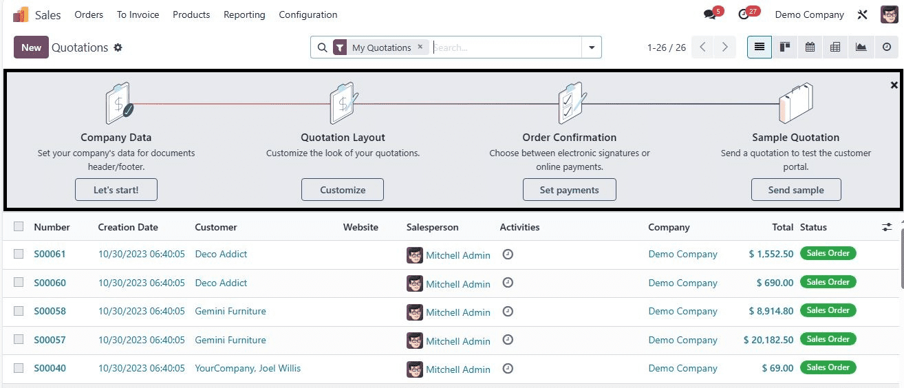 How to Configure Quotation Layout in Odoo 17-cybrosys