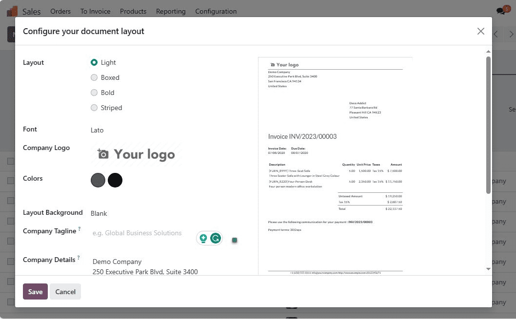 How to Configure Quotation Layout in Odoo 17-cybrosys