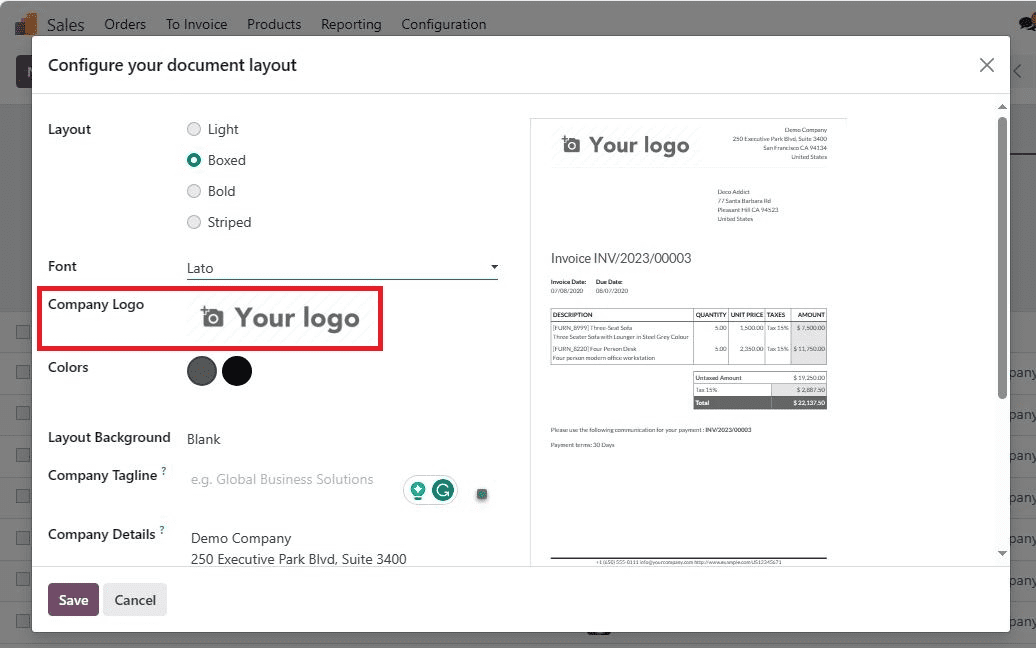 How to Configure Quotation Layout in Odoo 17-cybrosys