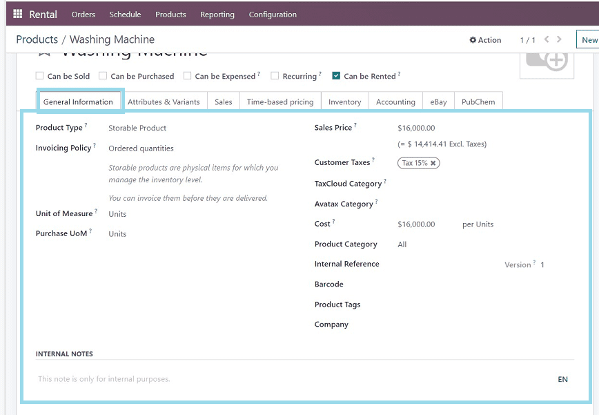 How to Configure Rental Products & Rental Periods with Odoo 16-cybrosys