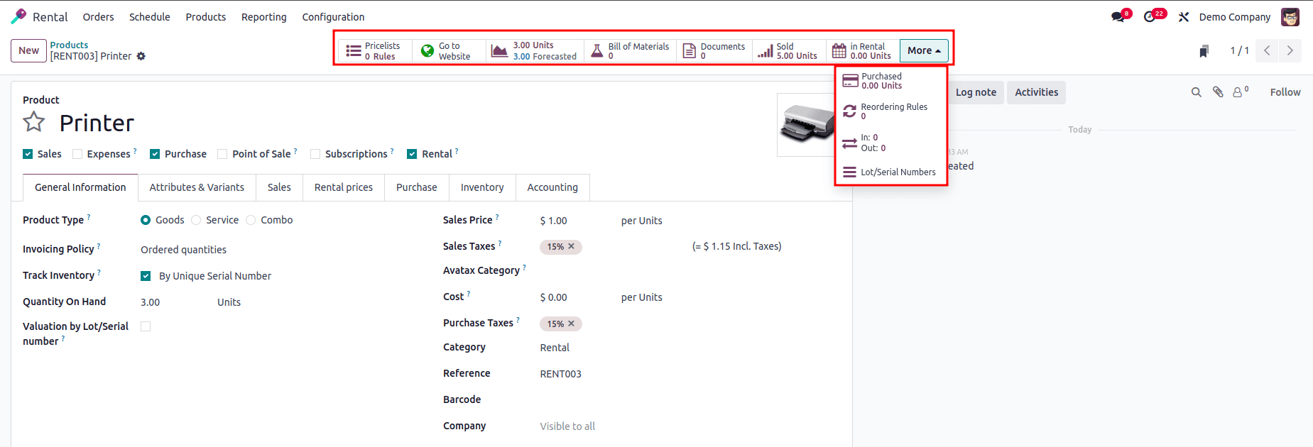 How to Configure Rental Products & Periods in Odoo 18-cybrosys