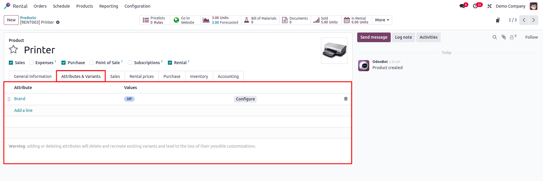 How to Configure Rental Products & Periods in Odoo 18-cybrosys