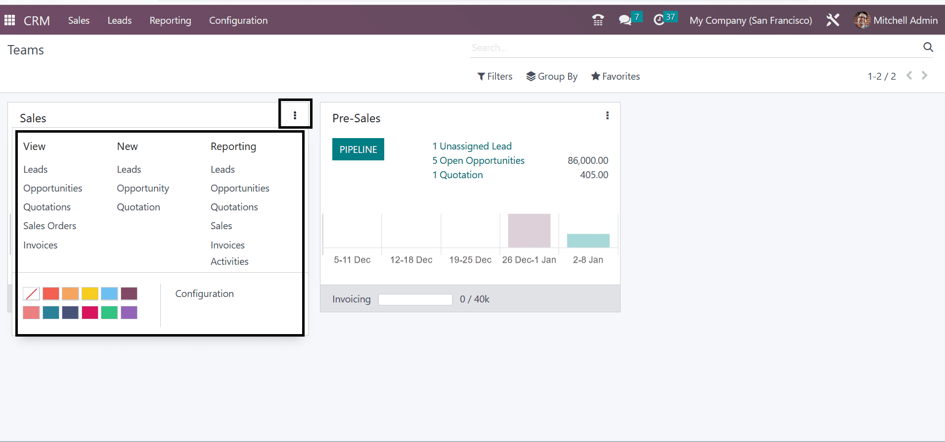 How to Configure Sales Team in Odoo 16 CRM-cybrosys