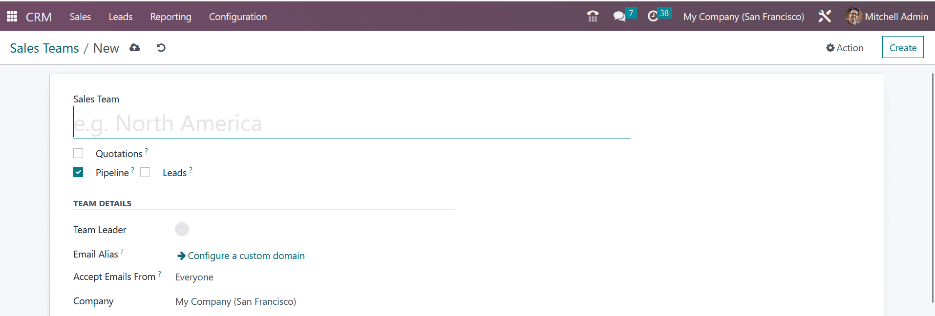 How to Configure Sales Team in Odoo 16 CRM-cybrosys