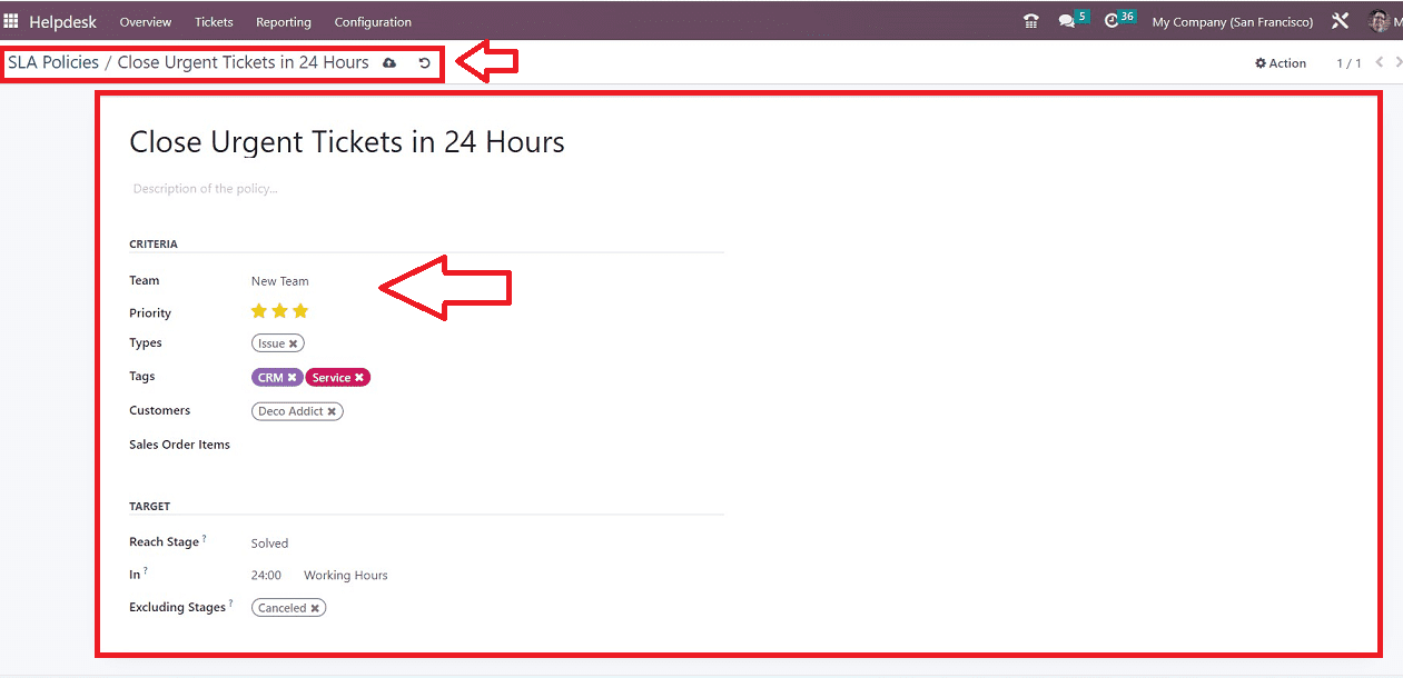 How to Configure SLA Policies & Customer Ratings in Odoo 16 Helpdesk App-cybrosys