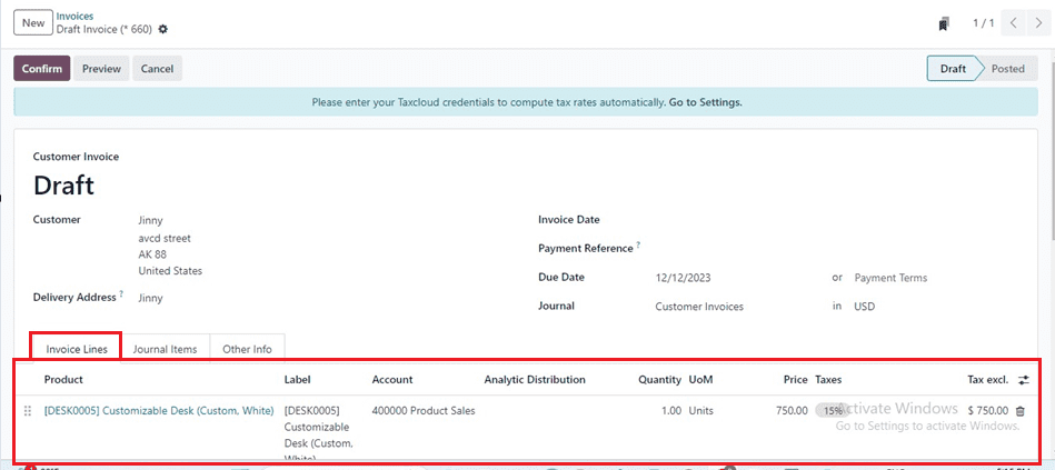 How to Configure Tax Cloud in Odoo 17 Accounting-cybrosys