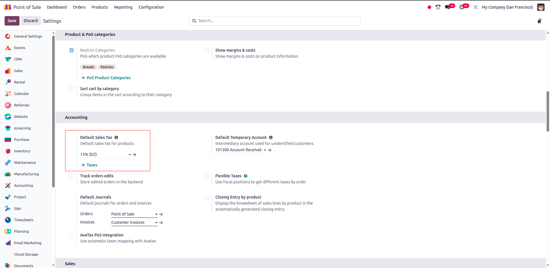 How to Configure Taxes in Odoo 18 Point of Sale-cybrosys
