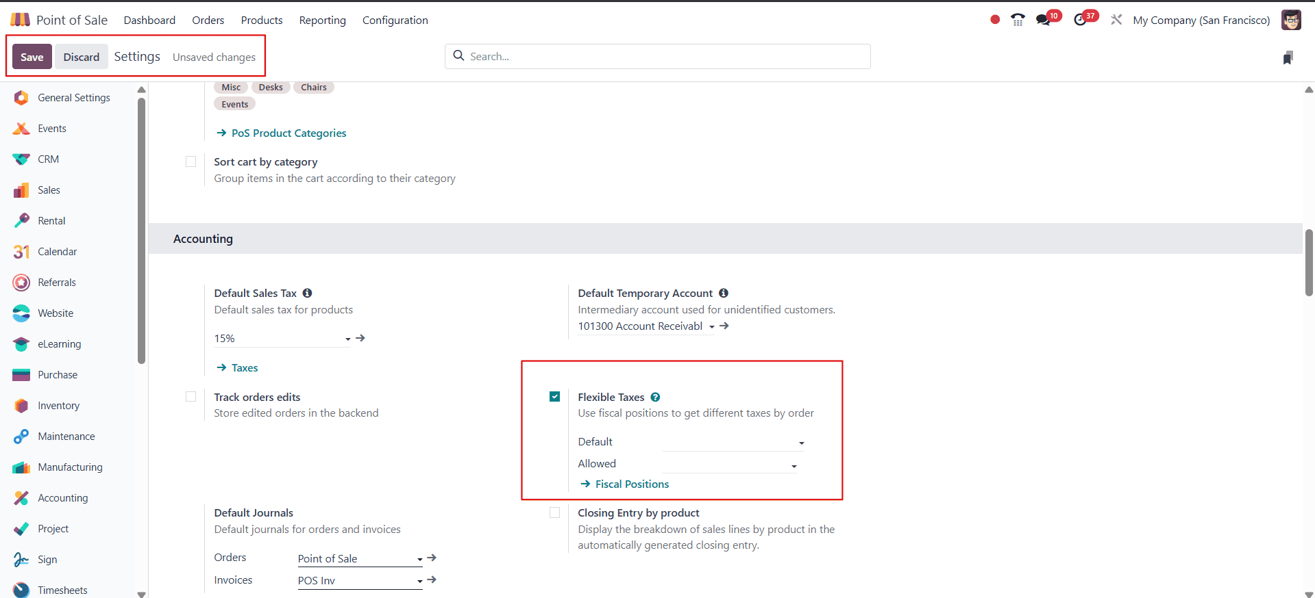 How to Configure Taxes in Odoo 18 Point of Sale-cybrosys