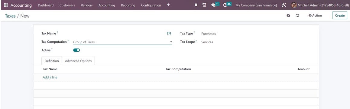 How to Configure Taxes With Odoo 16 Accounting App-cybrosys