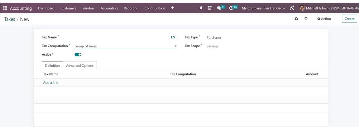 How to Configure Taxes With Odoo 16 Accounting App-cybrosys