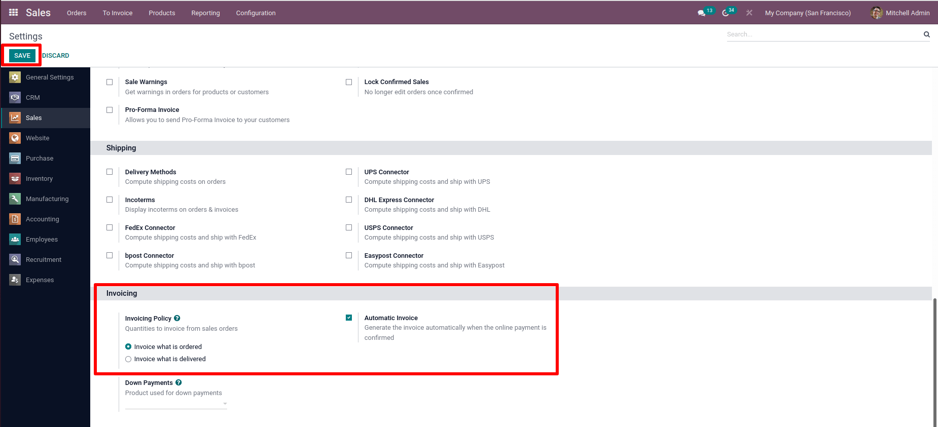 how-to-configure-the-automatic-invoicing-in-odoo-15