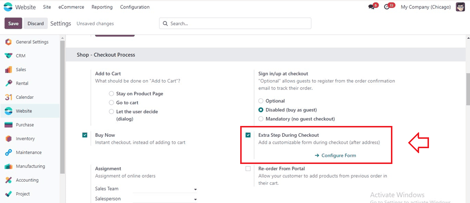 How to Configure the Checkout Process of Guests in Odoo 17 Website App-cybrosys