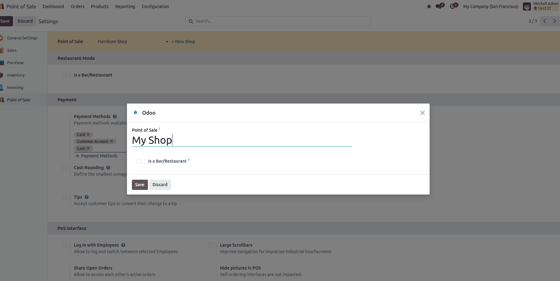 How to Configure the Retail Shop in Odoo 18 POS-cybrosys