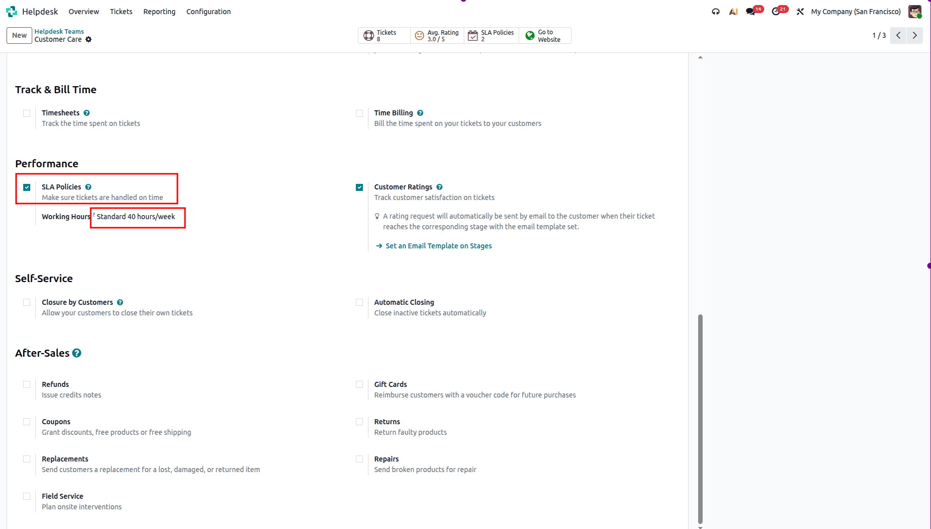 How to configure the SLA Policy in Odoo 19 Helpdesk-cybrosys