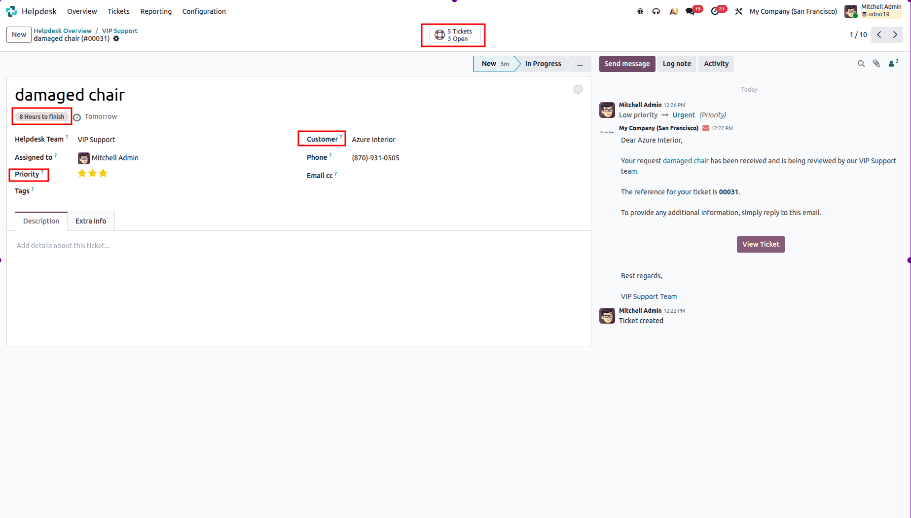 How to configure the SLA Policy in Odoo 19 Helpdesk-cybrosys