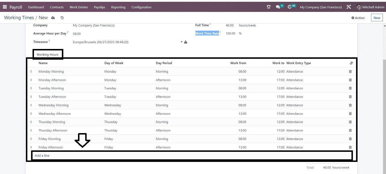 How to Configure the Working Time of Employees in Odoo 16 Payroll-cybrosys