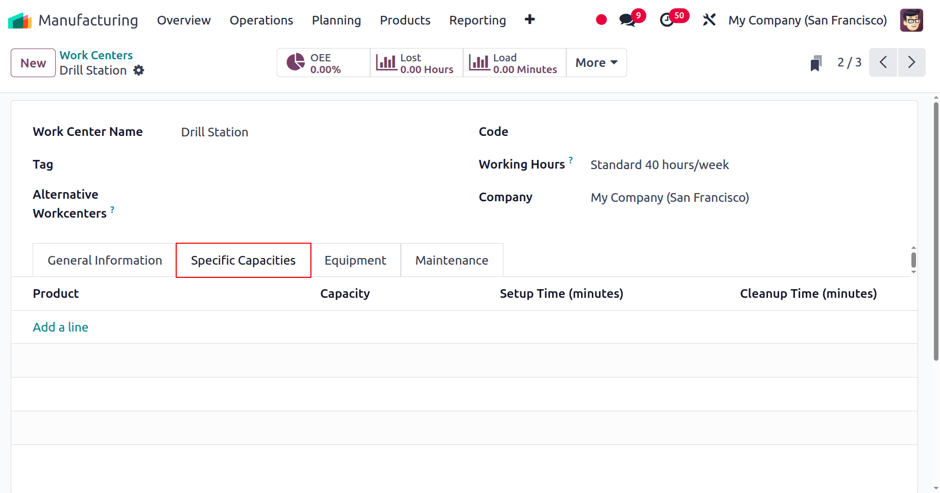 How to configure work centers in Odoo 18-cybrosys