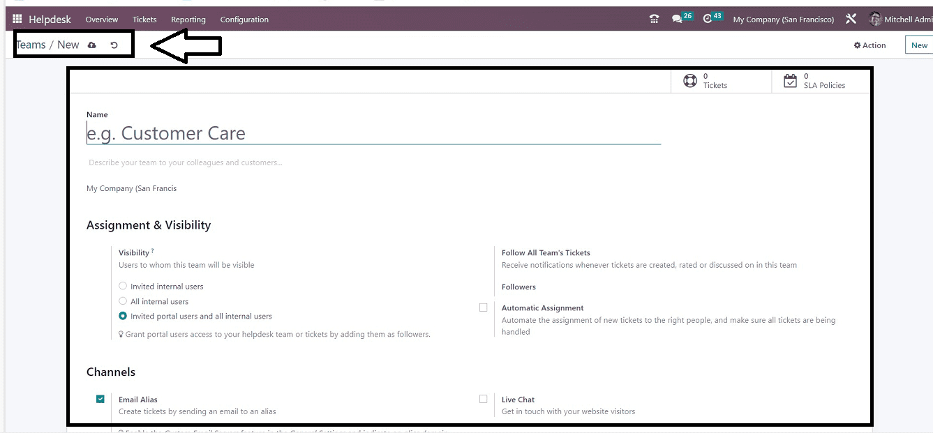 How to Configure your Helpdesk Teams in Odoo 16 Helpdesk App-cybrosys