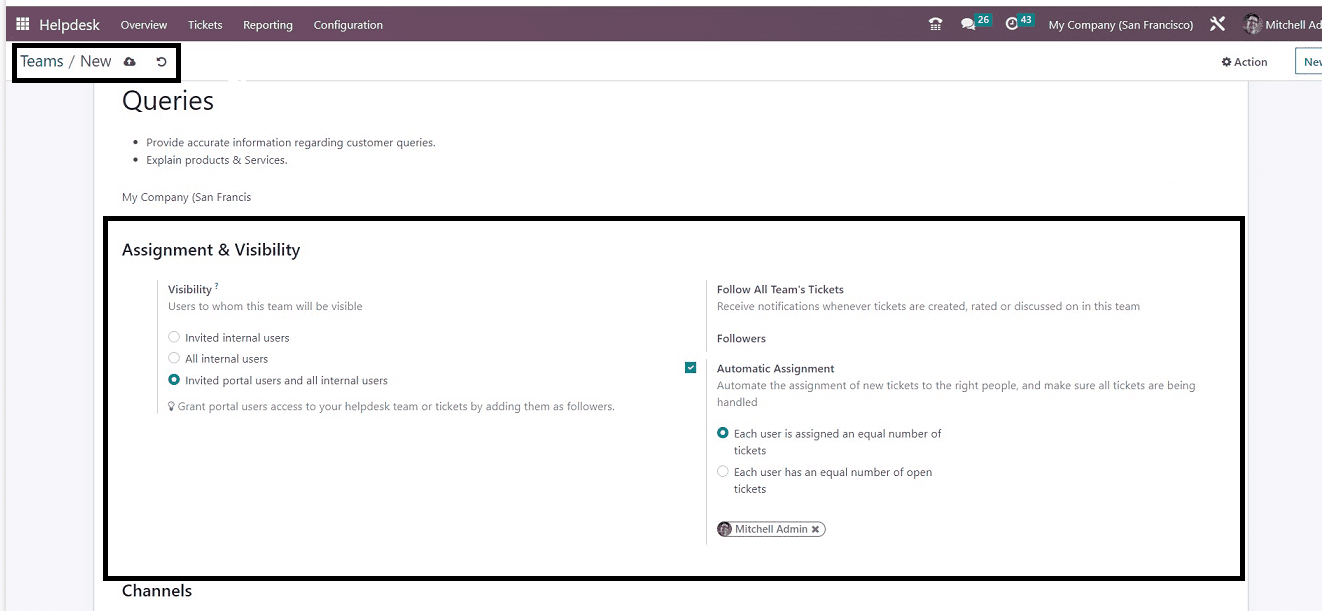 How to Configure your Helpdesk Teams in Odoo 16 Helpdesk App-cybrosys