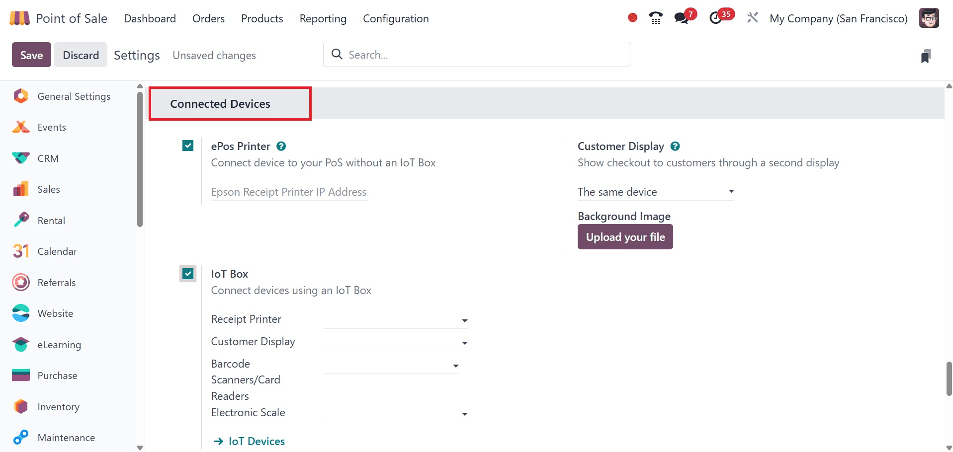 How to Connect External Devices to Odoo 18 Point of Sales-cybrosys