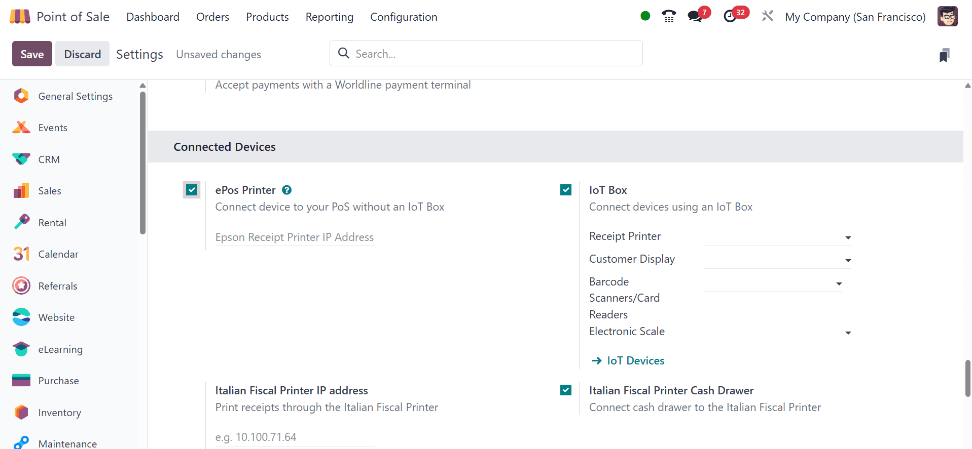 How to Connect External Devices to Odoo 18 Point of Sales-cybrosys