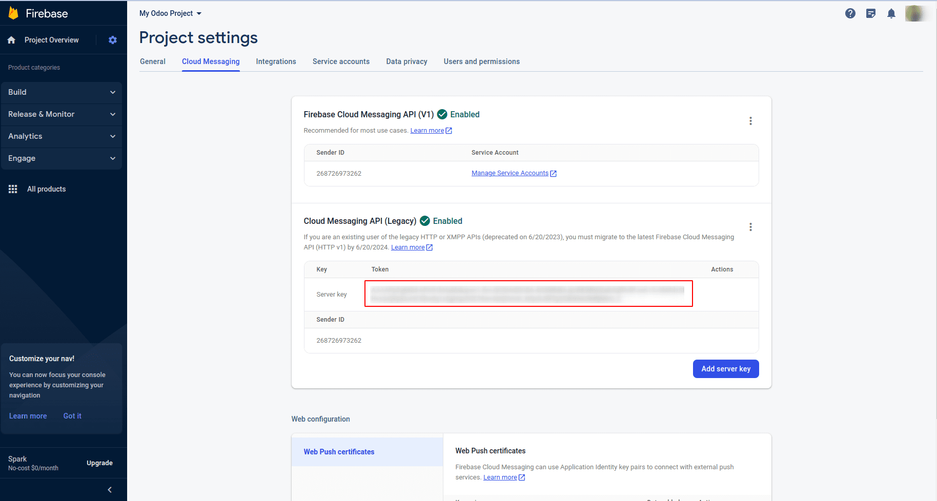 How to Connect Google Firebase & Setting Up Push Notifications in Odoo 17-cybrosys