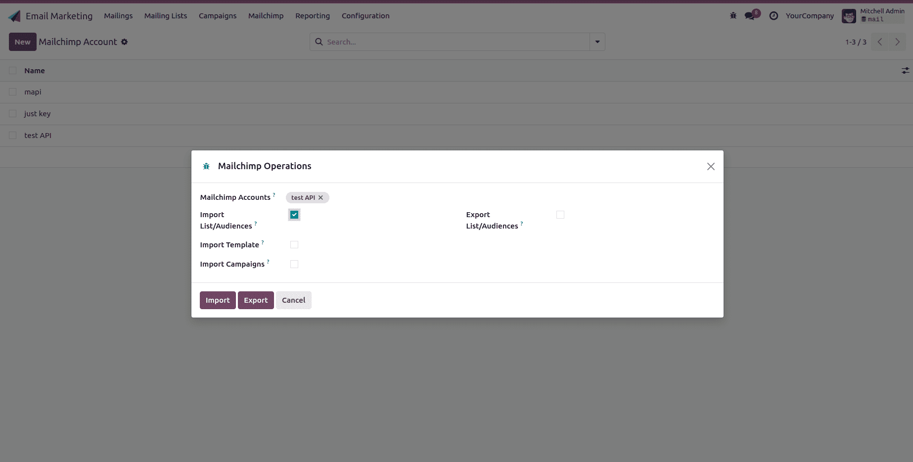 How to Connect Mailchimp with Odoo 18 Using the Mailchimp Marketing Connector V18-cybrosys