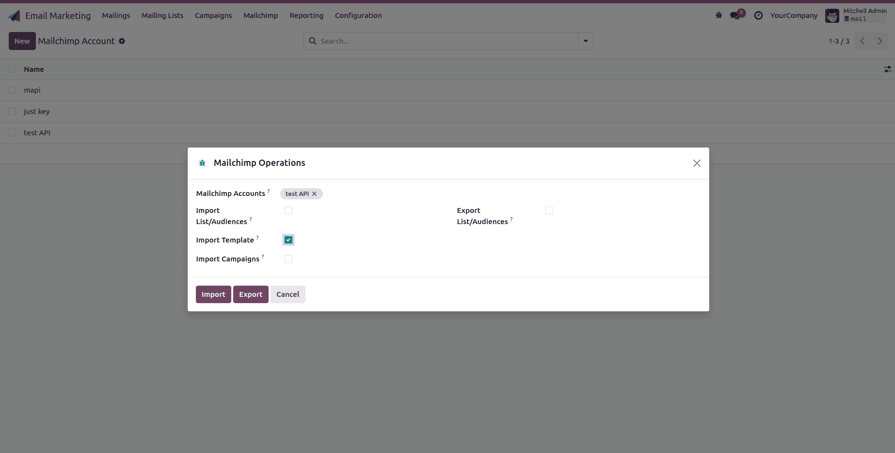 How to Connect Mailchimp with Odoo 18 Using the Mailchimp Marketing Connector V18-cybrosys