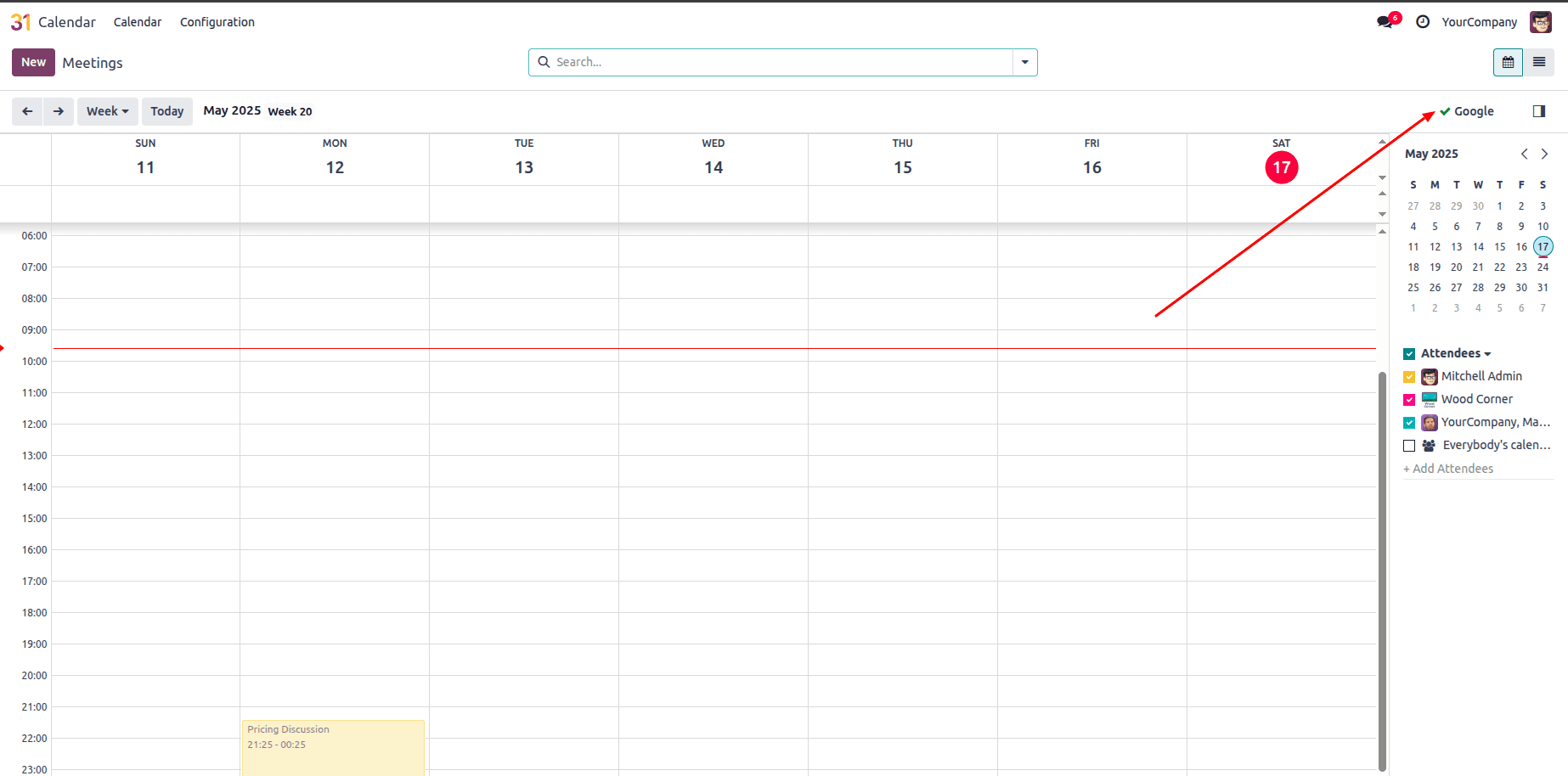 How to Connect with Google Calendar in Odoo 18 & Get Client Credentials from the Cloud-cybrosys