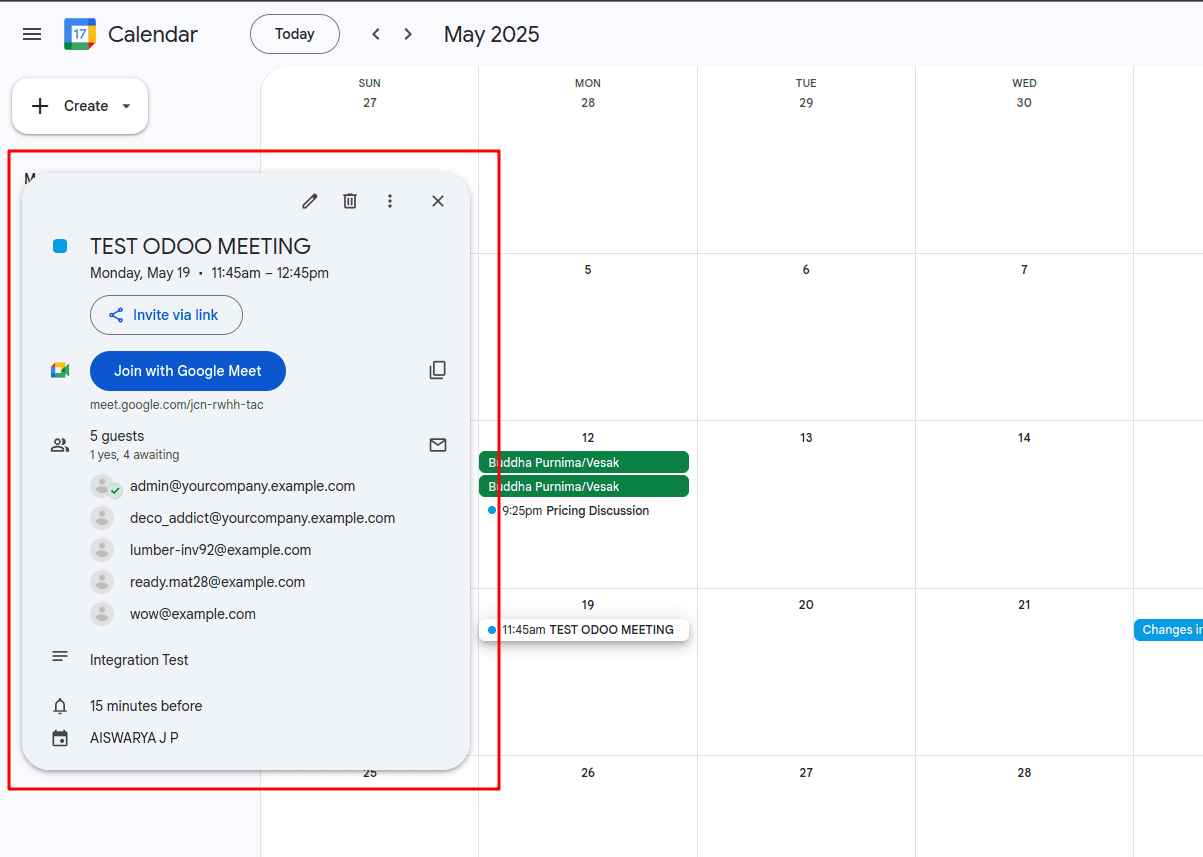 How to Connect with Google Calendar in Odoo 18 & Get Client Credentials from the Cloud-cybrosys