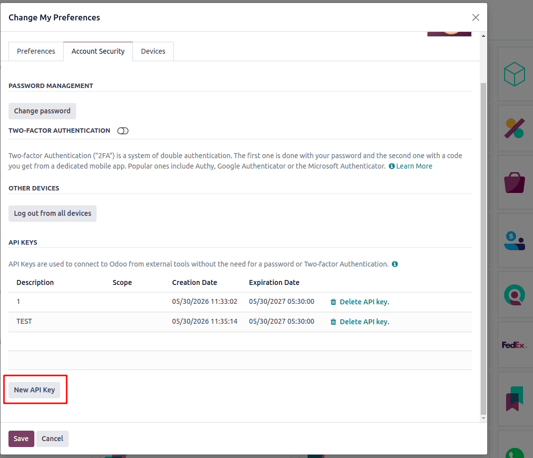How to Connect With Odoo 18 Using an API Key-cybrosys