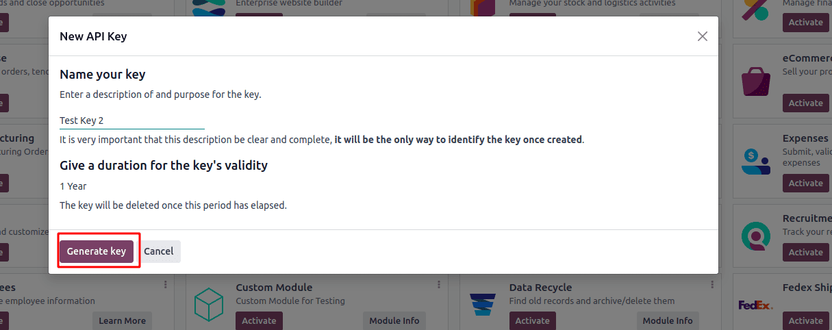 How to Connect With Odoo 18 Using an API Key-cybrosys