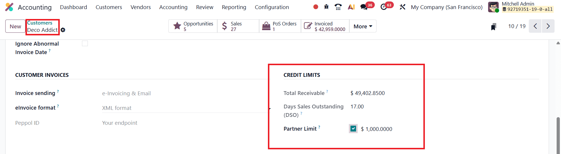 How to Control Customer Credit Limits in Odoo 19 Accounting-cybrosys