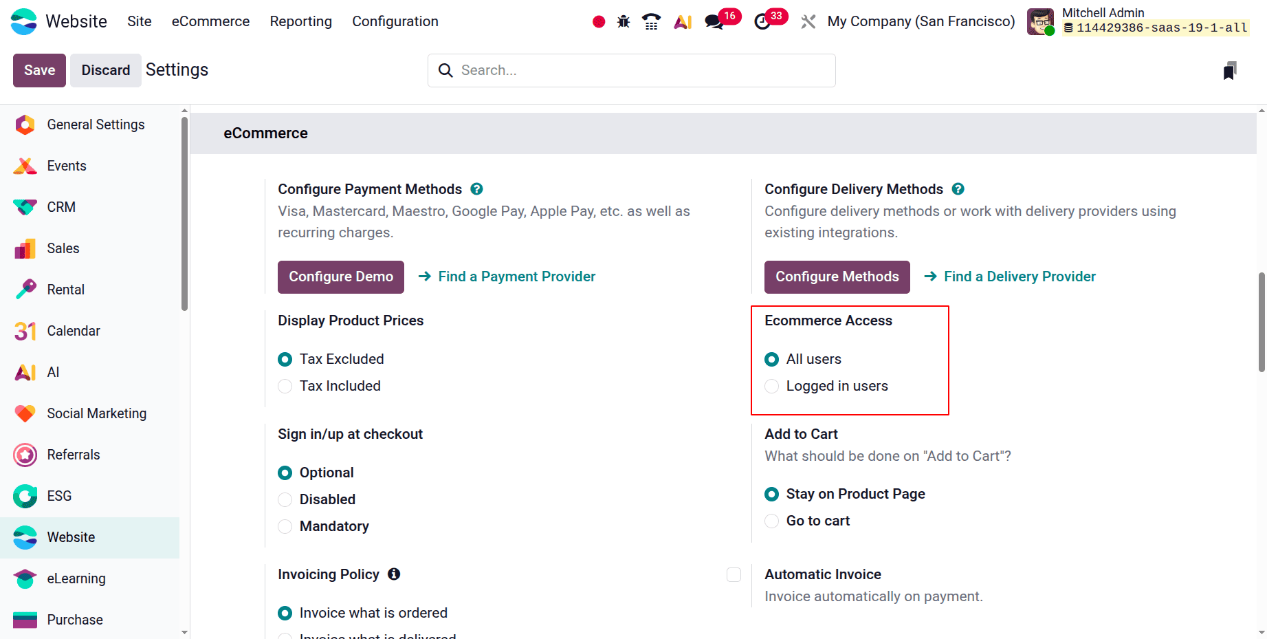 How to Control E-Commerce User Access in Odoo 19-cybrosys