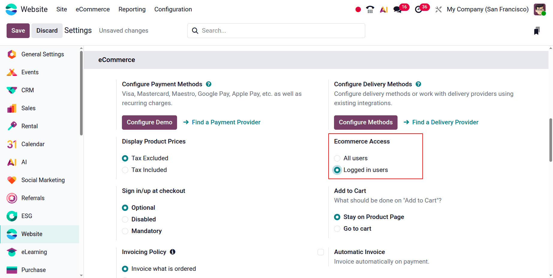 How to Control E-Commerce User Access in Odoo 19-cybrosys