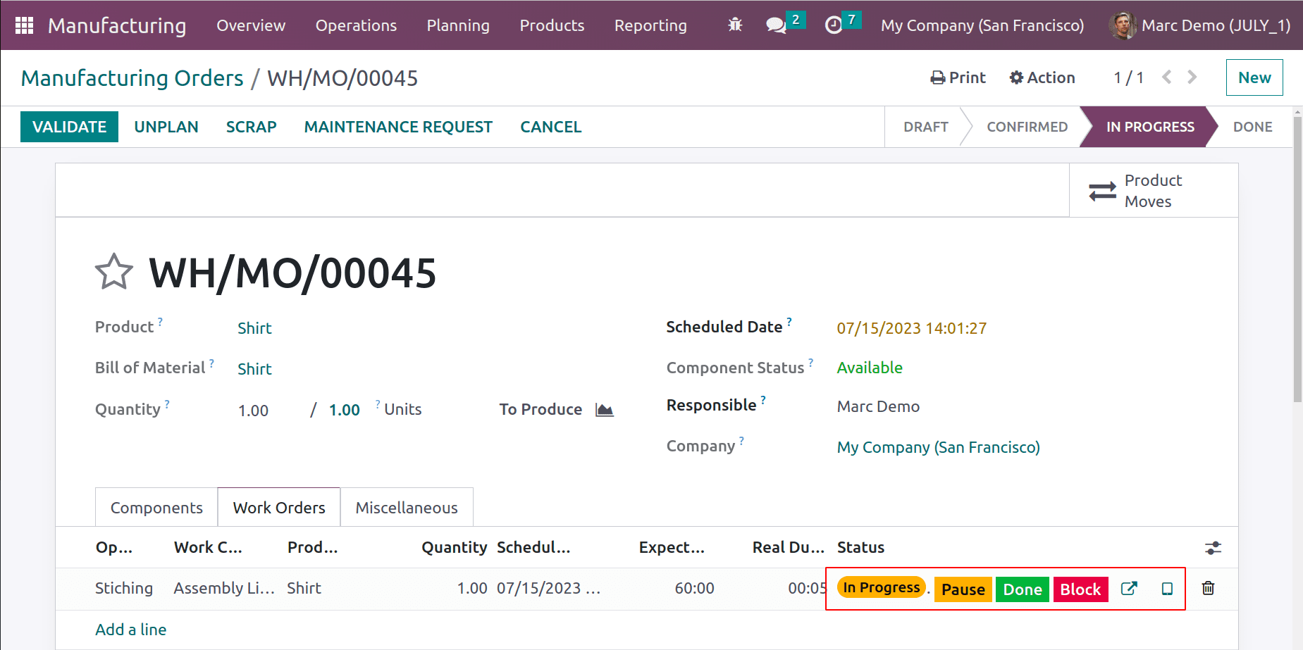 How to Control Material Consumption in Odoo 16 Manufacturing App-cybrosys