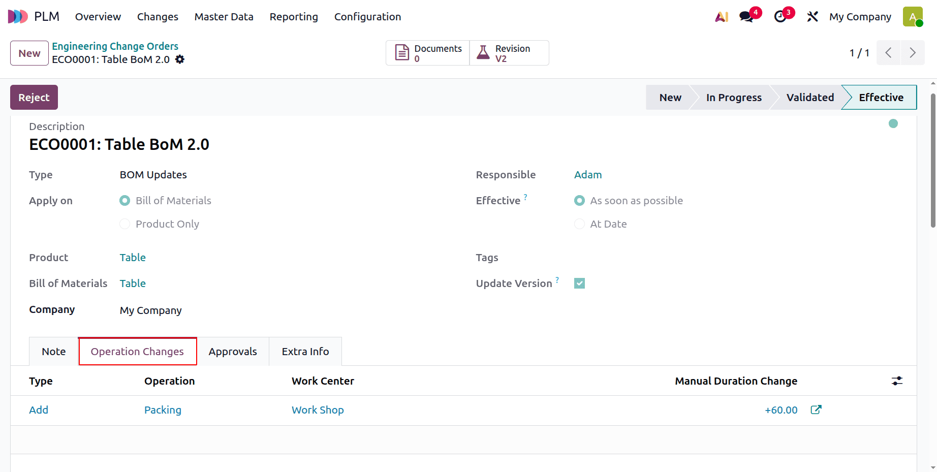 How to Control Product and BoM Revisions with ECOs in Odoo 19-cybrosys