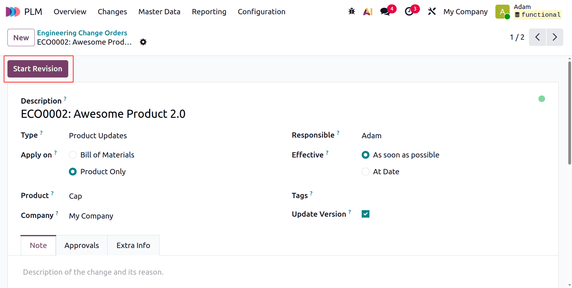 How to Control Product and BoM Revisions with ECOs in Odoo 19-cybrosys