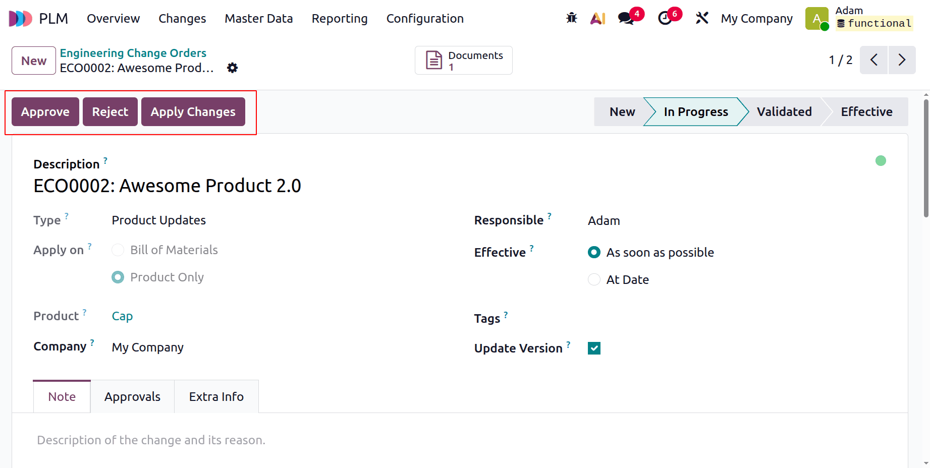 How to Control Product and BoM Revisions with ECOs in Odoo 19-cybrosys