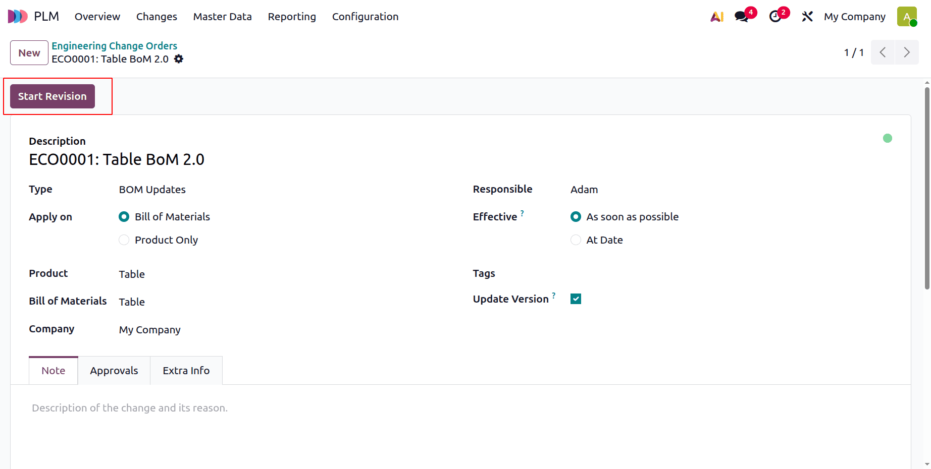 How to Control Product and BoM Revisions with ECOs in Odoo 19-cybrosys