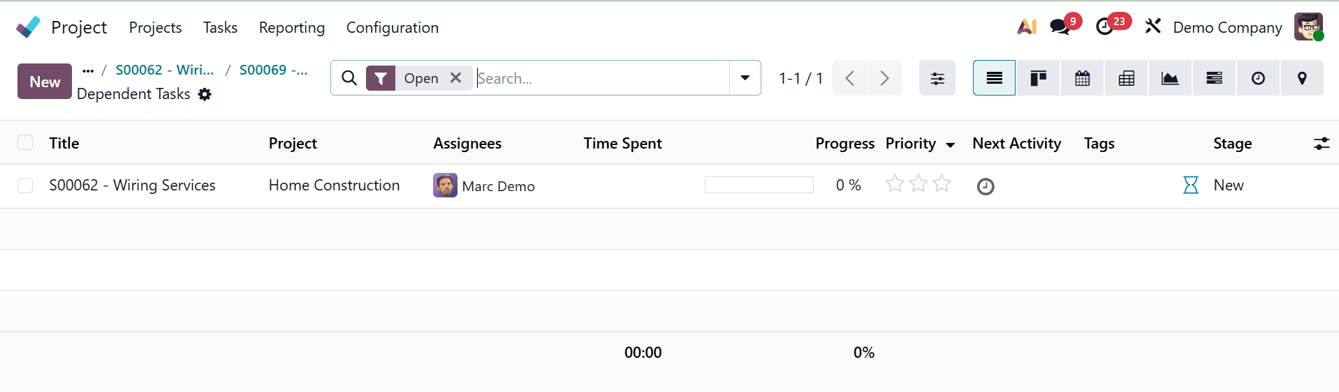 How to Control Task Sequence with Dependencies in Odoo 19 Project-cybrosys