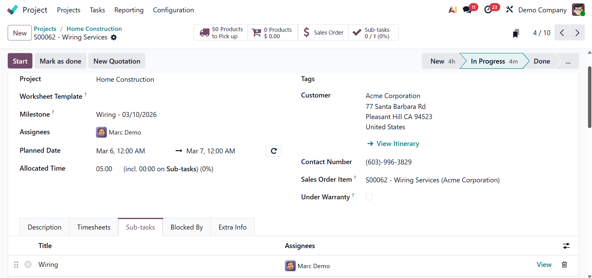 How to Control Task Sequence with Dependencies in Odoo 19 Project-cybrosys