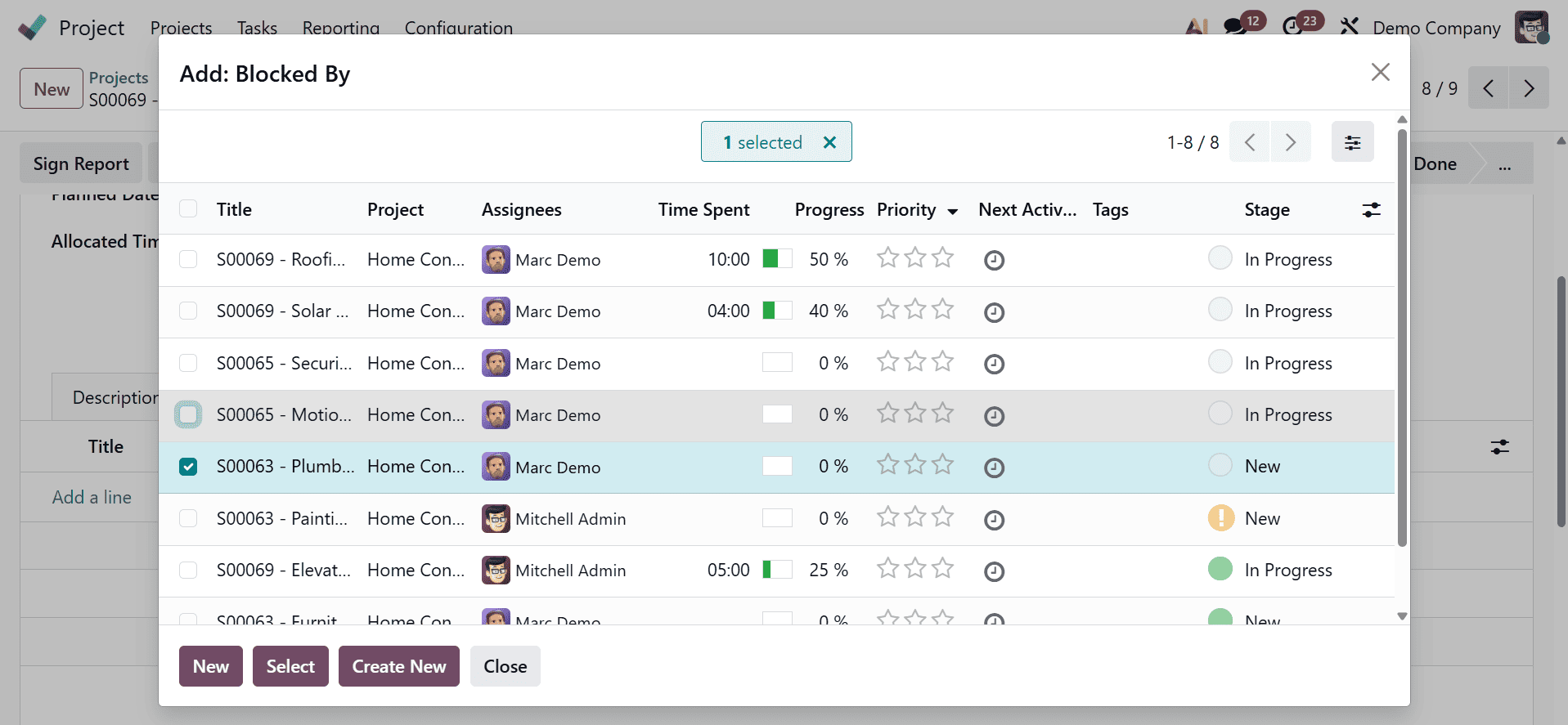 How to Control Task Sequence with Dependencies in Odoo 19 Project-cybrosys