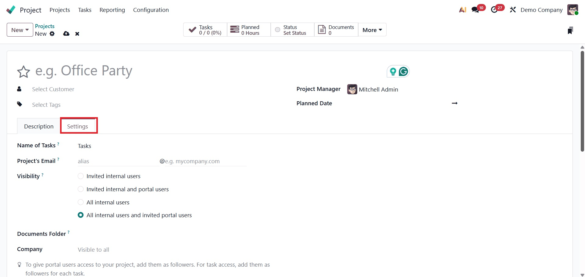 How to Control Task Sequence with Dependencies in Odoo 19 Project-cybrosys