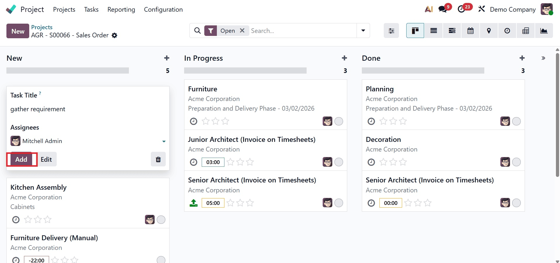 How to Control Task Sequence with Dependencies in Odoo 19 Project-cybrosys
